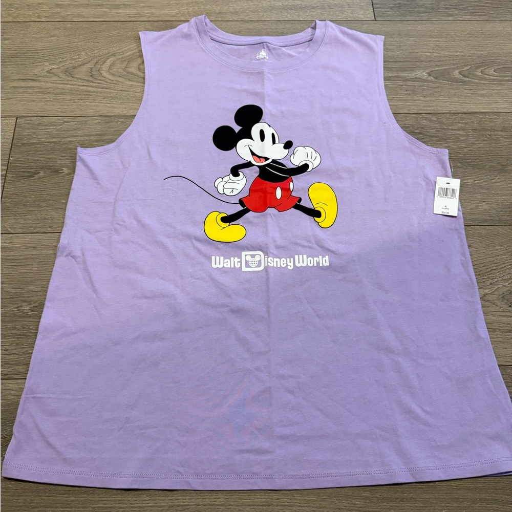 Disney Purple Mickey Mouse Tank Top womens XL